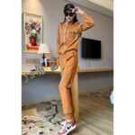 Tan Black Tracksuit